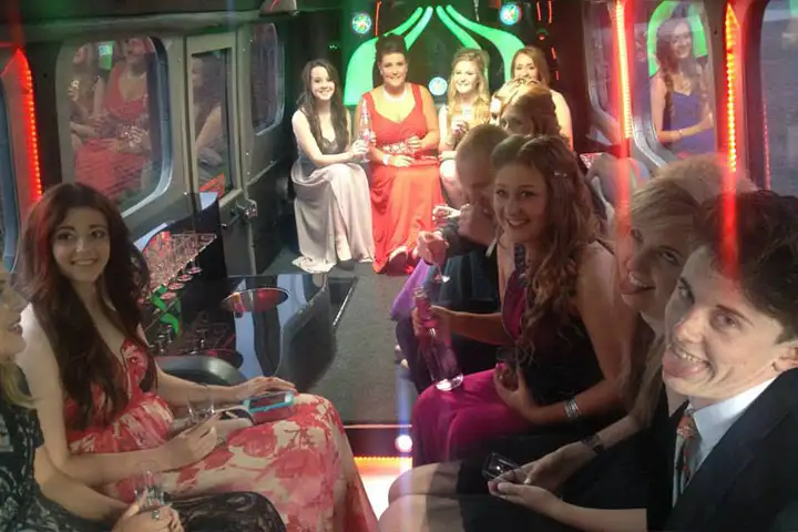 School Proms Party Limo Bus